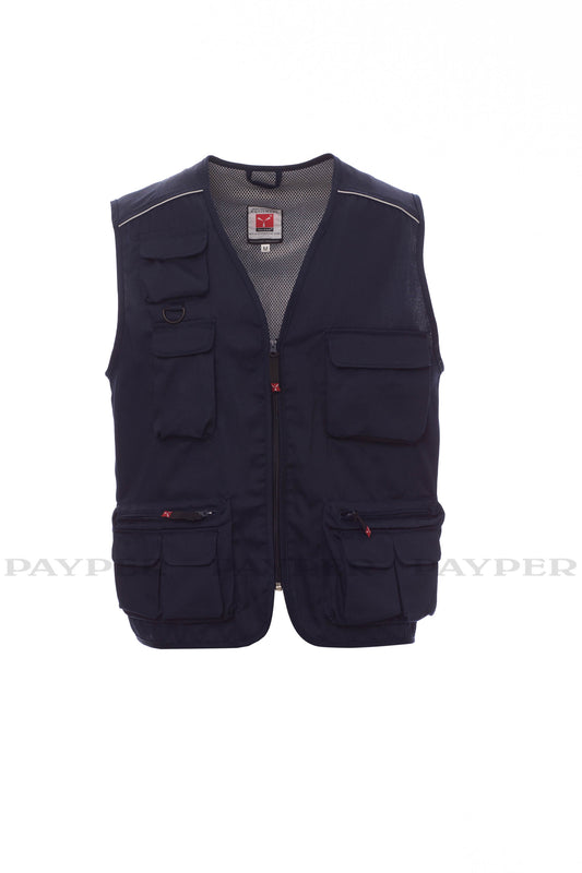 GILET MULTITASCHE PAYPER BLU NAVY