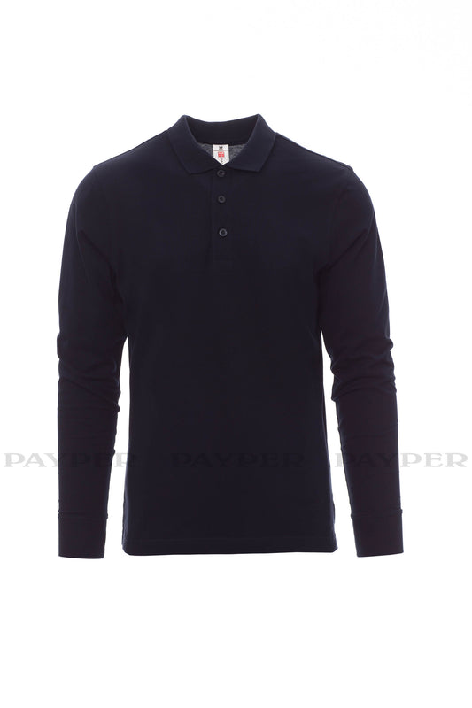 Polo manica lunga Verona Payper blu navy