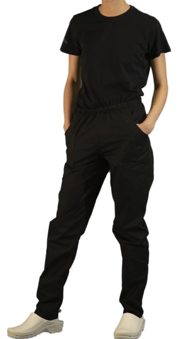Pantalone nero con elastico
